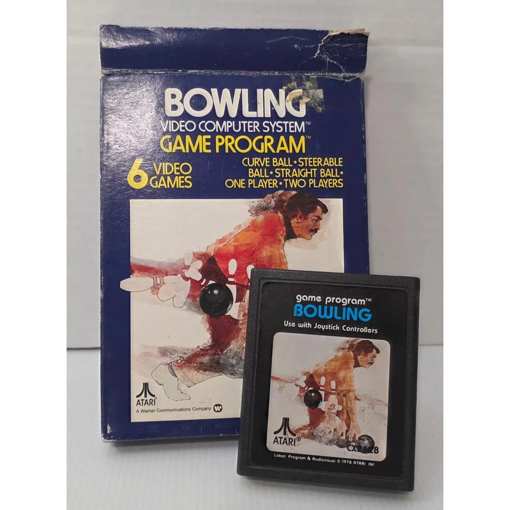 Atari 2600 Bowling CX2648‎ with Original Box Vintage
